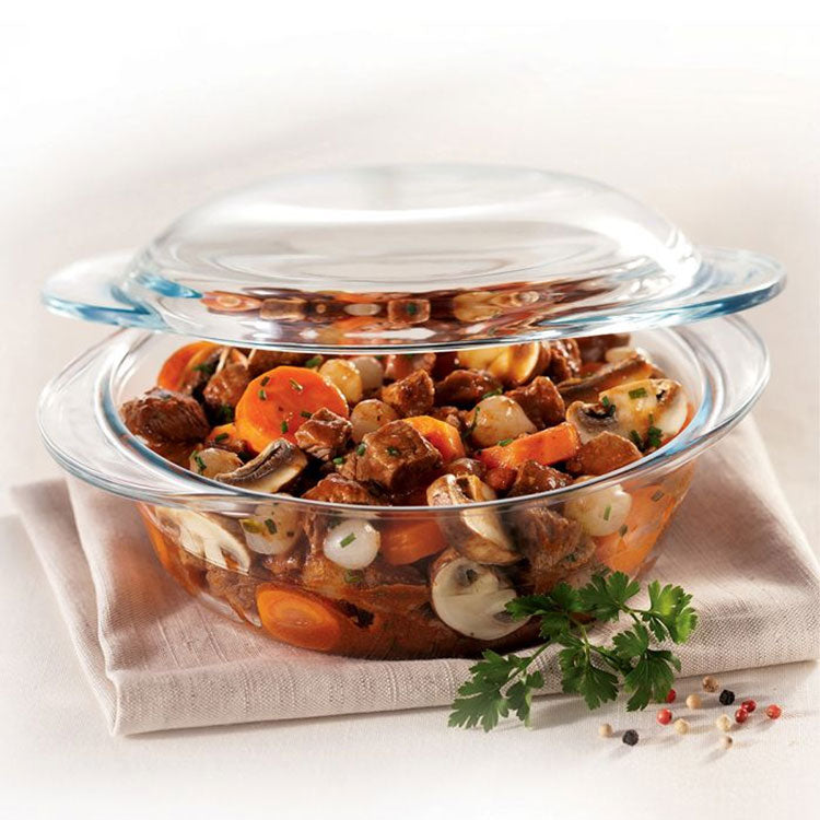 Cacerola Redonda con Tapa de Vidrio 1.0L Marinex GD16455715N