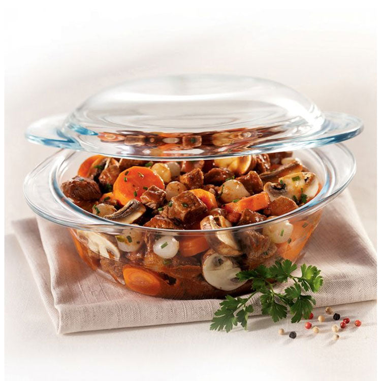 Cacerola Redonda con Tapa de Vidrio 1.9L Marinex GD16457712N