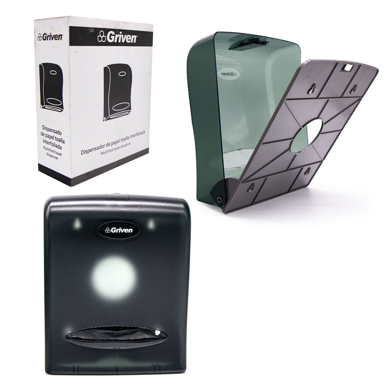Dispensador de Papel Toalla Interfoliado Griven GV-8038B GRIVEN