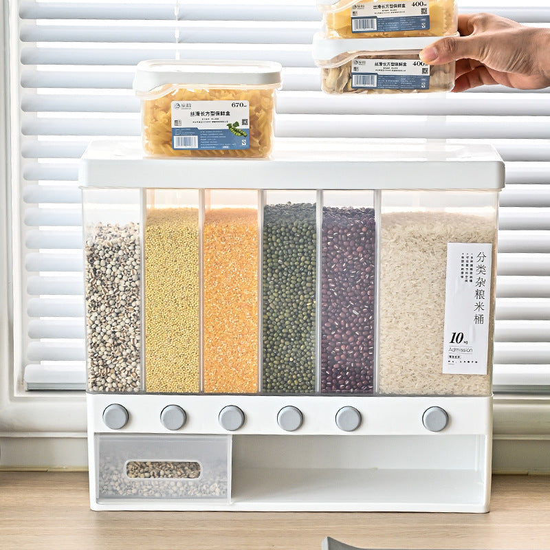 Dispensador de Granos 6 Compartimientos de Plástico LHC-9744 Selecto