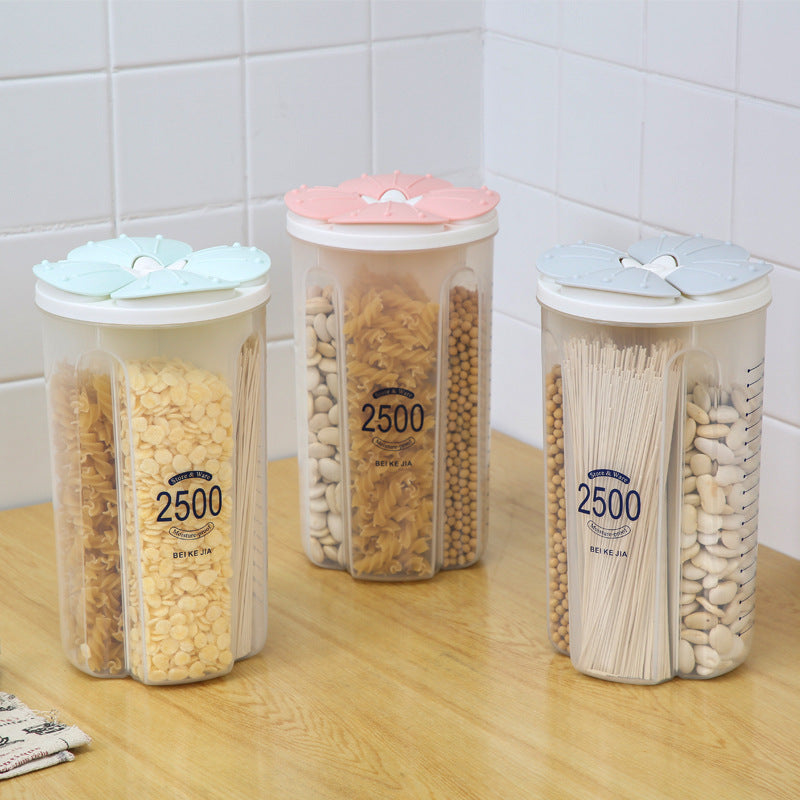 (LLEGANDO 3 DE JULIO) Envase Organizador Plástico Hermético con Compartimentos 2500ml | Recipiente Multifuncional para Despensa 84939
