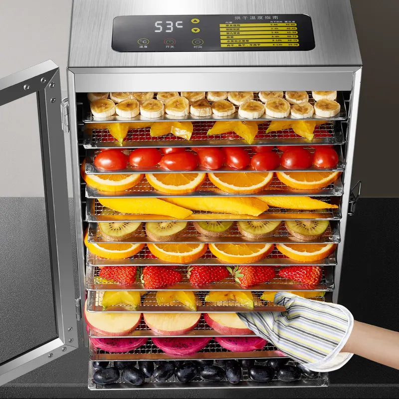 Máquina Deshidratadora de Frutas 12 Niveles 110V/60Hz HW-12 Selecto