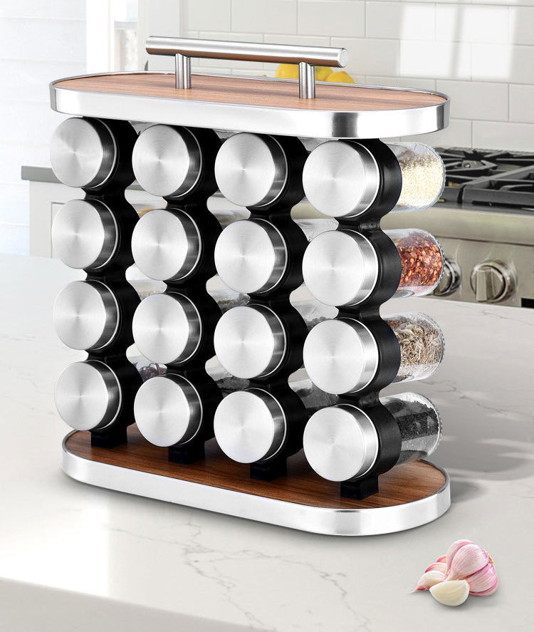 (LLEGANDO 27 DE MARZO) Set de 16 Condimenteros de Vidrio NVO-0229