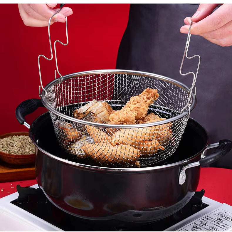 (LLEGANDO 27 DE MARZO) Cacerola Freidora 28cm con Tapa de Vidrio 89249