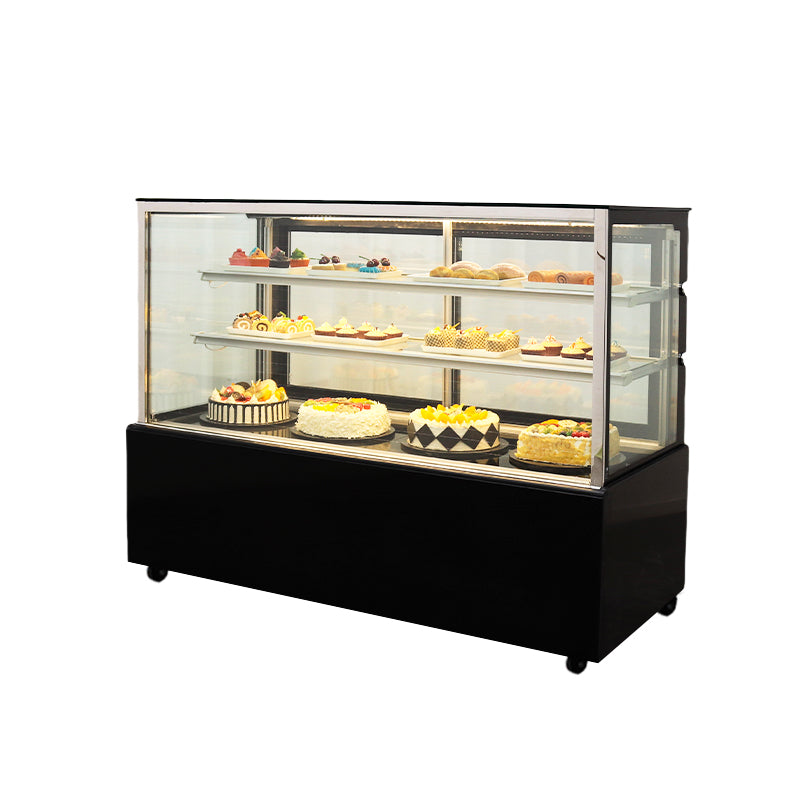 Vitrina Refrigeradora Negro para Dulce 120x150x66cm 110V HVB-5R Pasteles. Pastel. Selecto