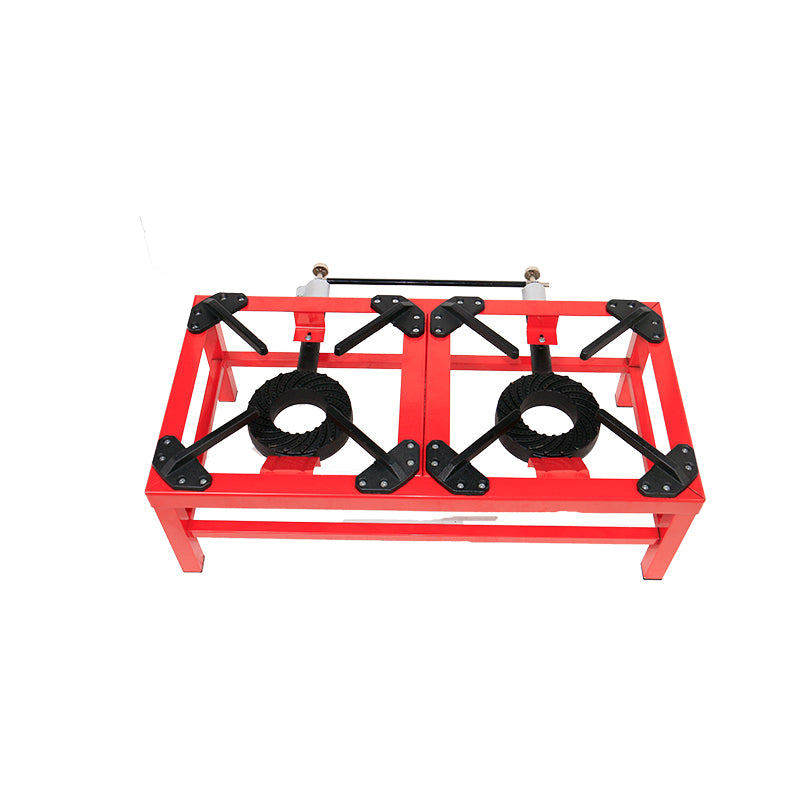 (LLEGANDO 5 DE MAYO) Estufa de Hierro 2 Quemadores a Gas de Sobre Mesa Rojo OS-RED07-DOUBLE