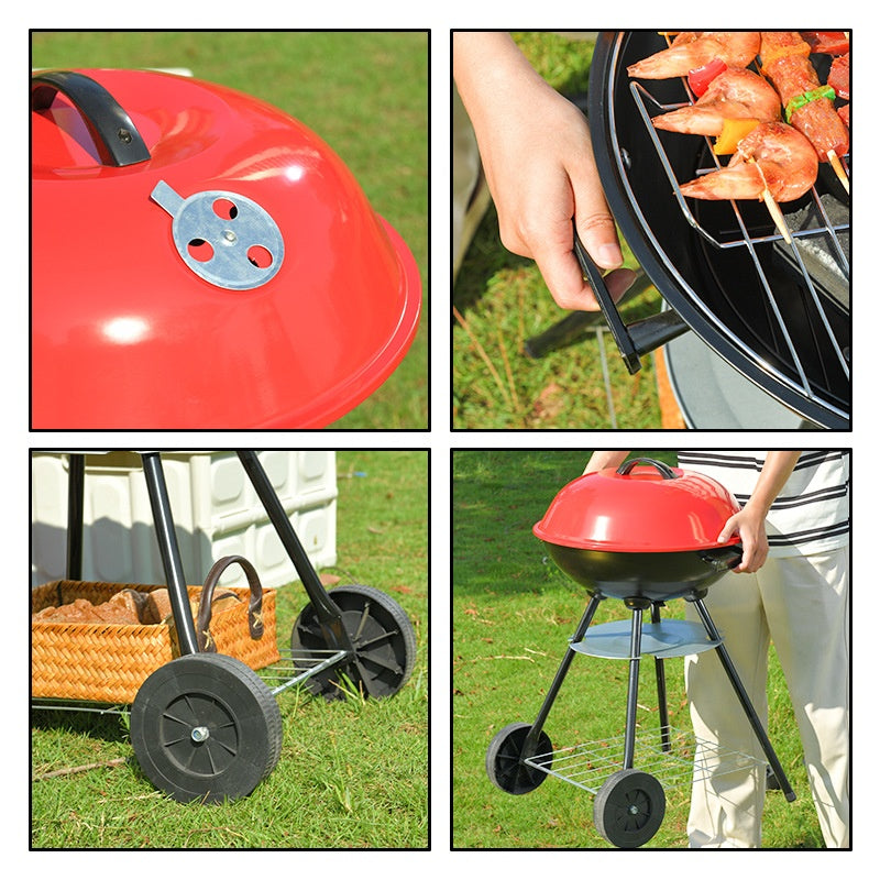 Barbacoa Asador a Carbón Portátil con Ruedas 17" NS423540 BBQ. Selecto