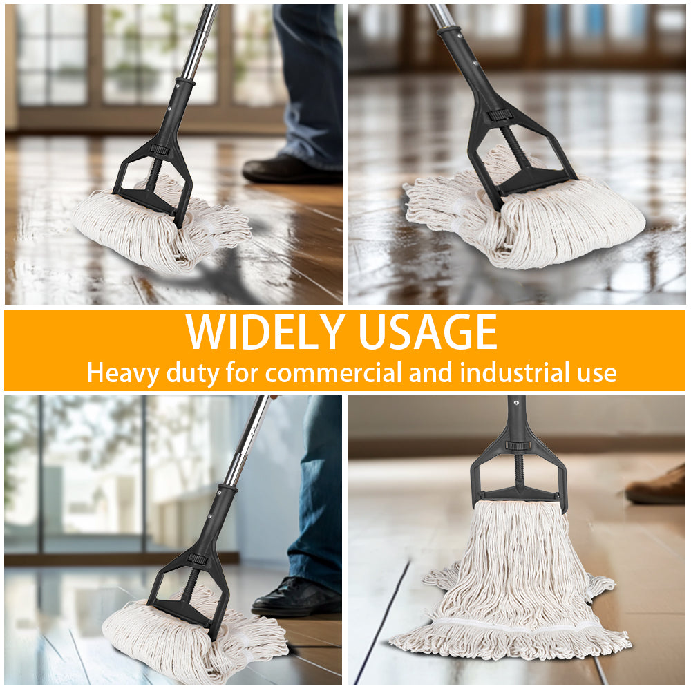 Trapeador Negro de Acero Inoxidable con Mopa 867HS