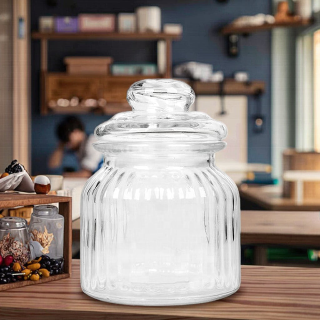 Envase con Tapa de Vidrio 650ml 10x14cm NS428830 Selecto