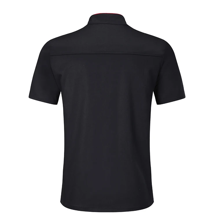 Uniforme Camisa Chaqueta de Chef Cocinero Estilo Filipina Manga Corta Negro Unisex 4 Tallas Disponibles 902101/9002102/902103/902104 Selecto