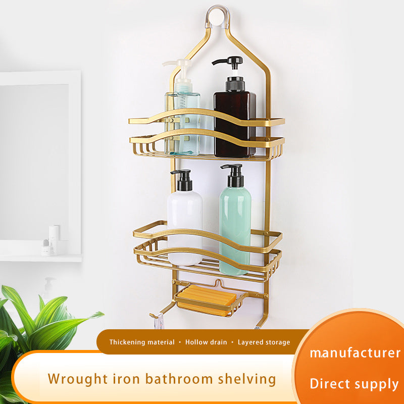 Organizador de Baños de Metal Dorado Lotus LHC-BR18CH LOTUS