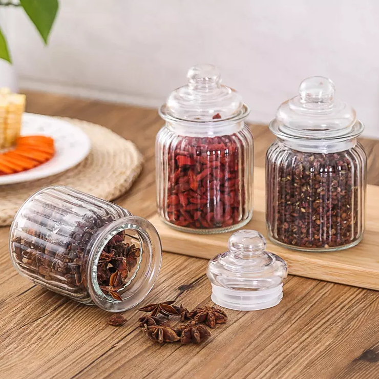 Envases con Tapa de Vidrio para Almacenar 2 Tamaños Disponibles Frasco. Selecto