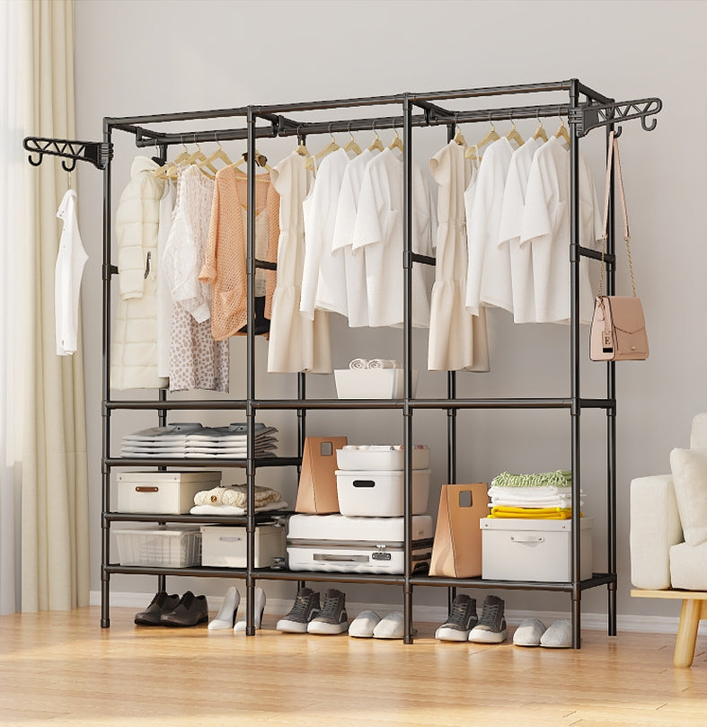 Perchero Tendedero de Ropa Multifuncional Moderno 213x173x36cm FSK10951 Selecto