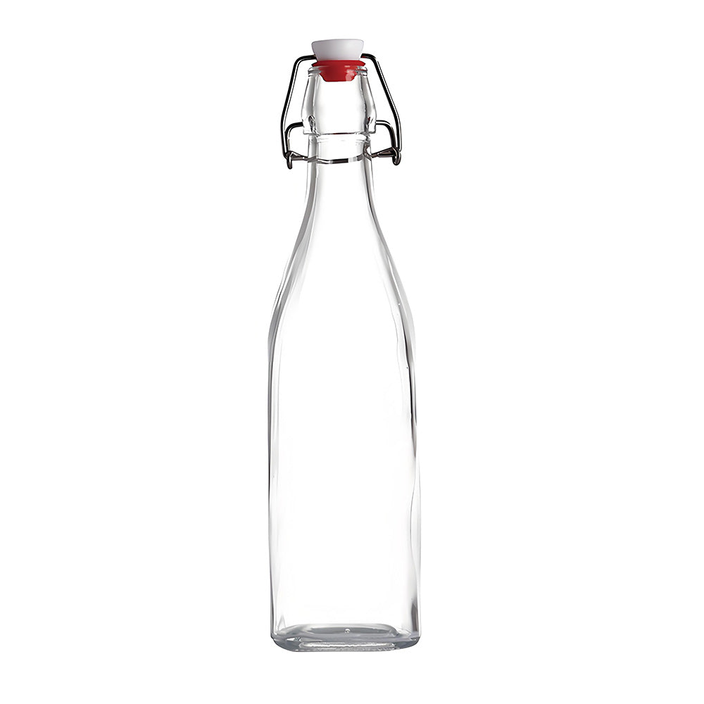 Botella de Vidrio Cuadrado con Tapa Hermético 87929 Selecto