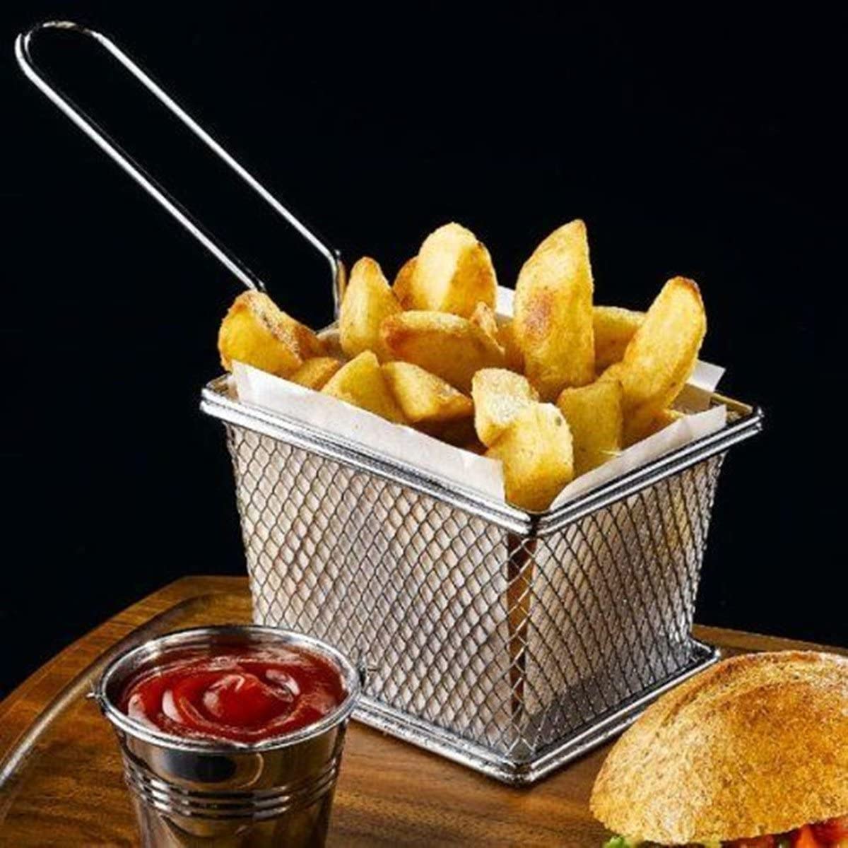 Mini Cesta de Papas Fritas en Acero Inoxidable 81170 Selecto