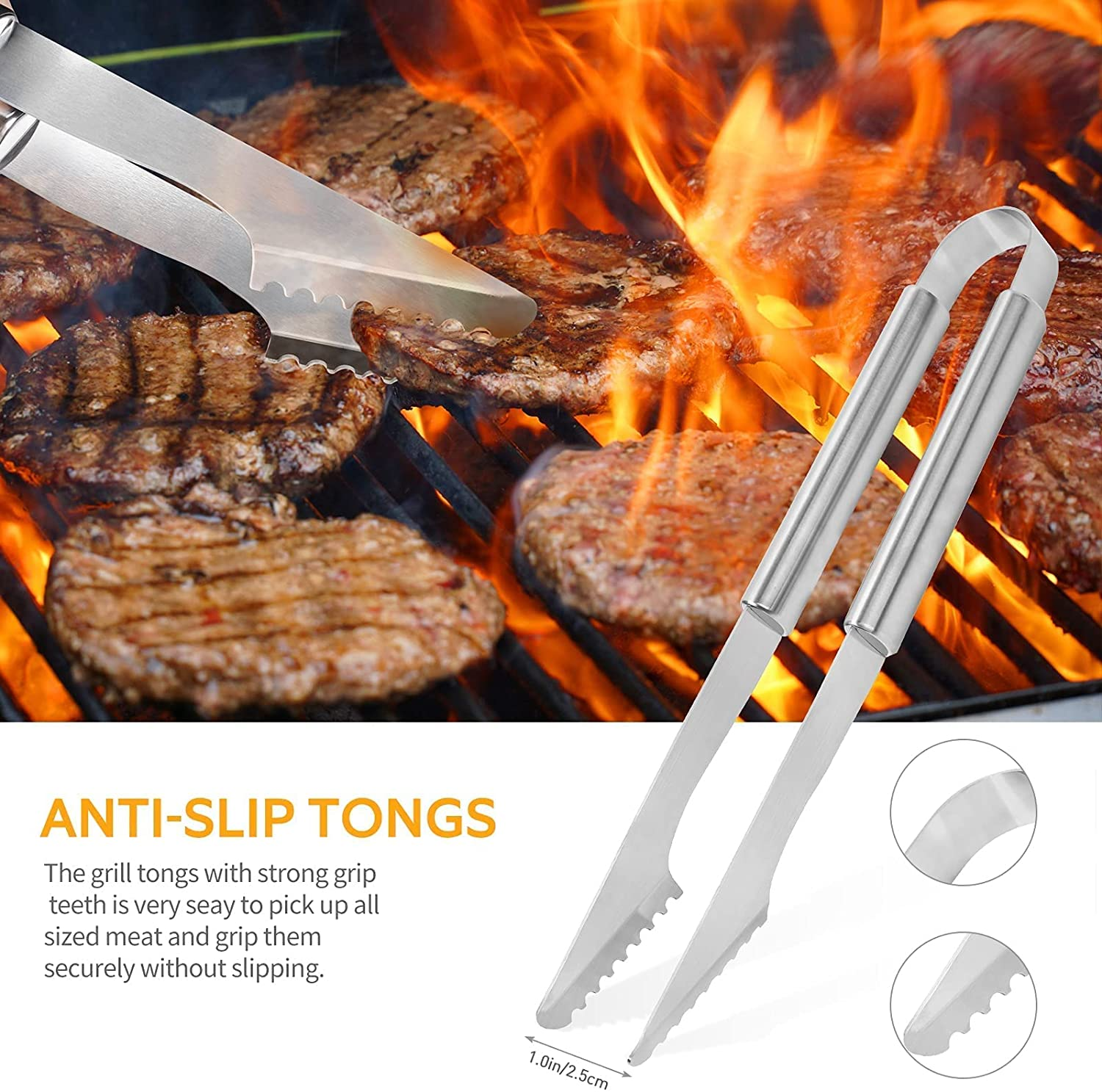 Tenaza para BBQ de Acero Inoxidable 021-19417 Selecto