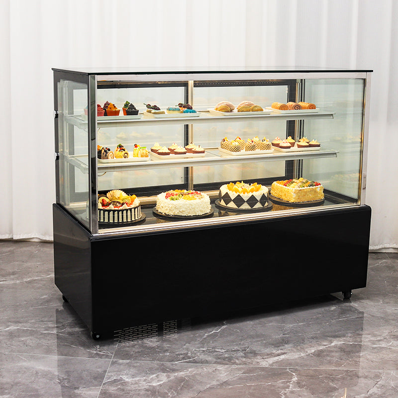 Vitrina Refrigeradora Negro para Dulce 120x150x66cm 110V HVB-5R Pasteles. Pastel. Selecto
