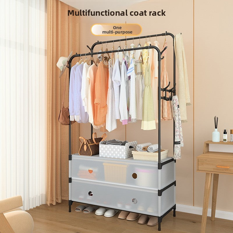 Perchero Tendedero de Ropa con Gavetas Multifuncional Moderno 83x28x175cm NS440260 Selecto