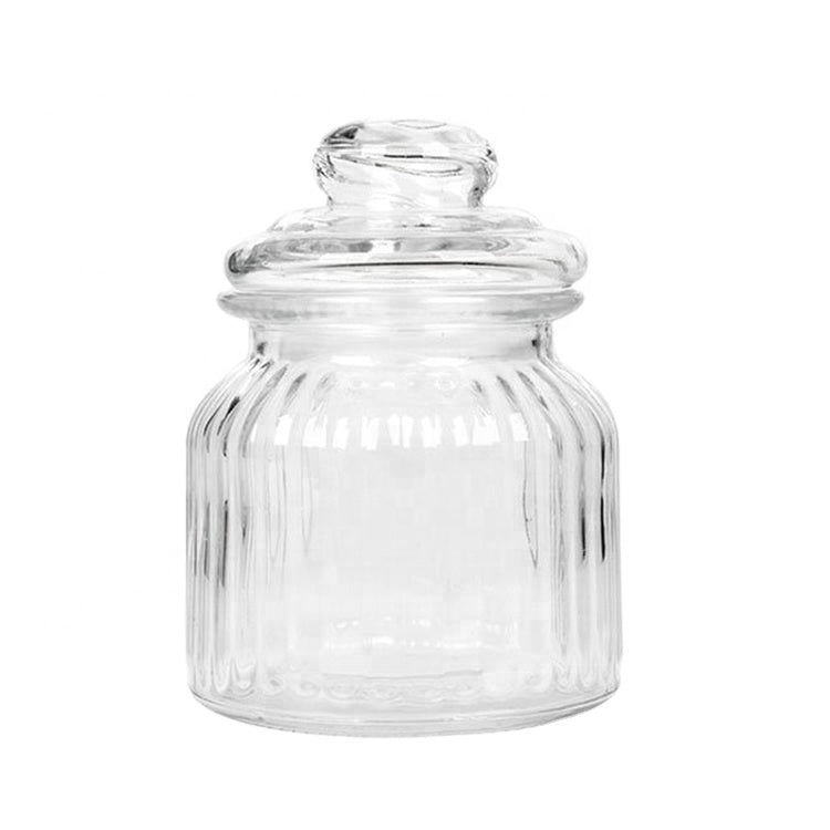 Envases con Tapa de Vidrio para Almacenar 600ml NS429669 Frasco. Selecto