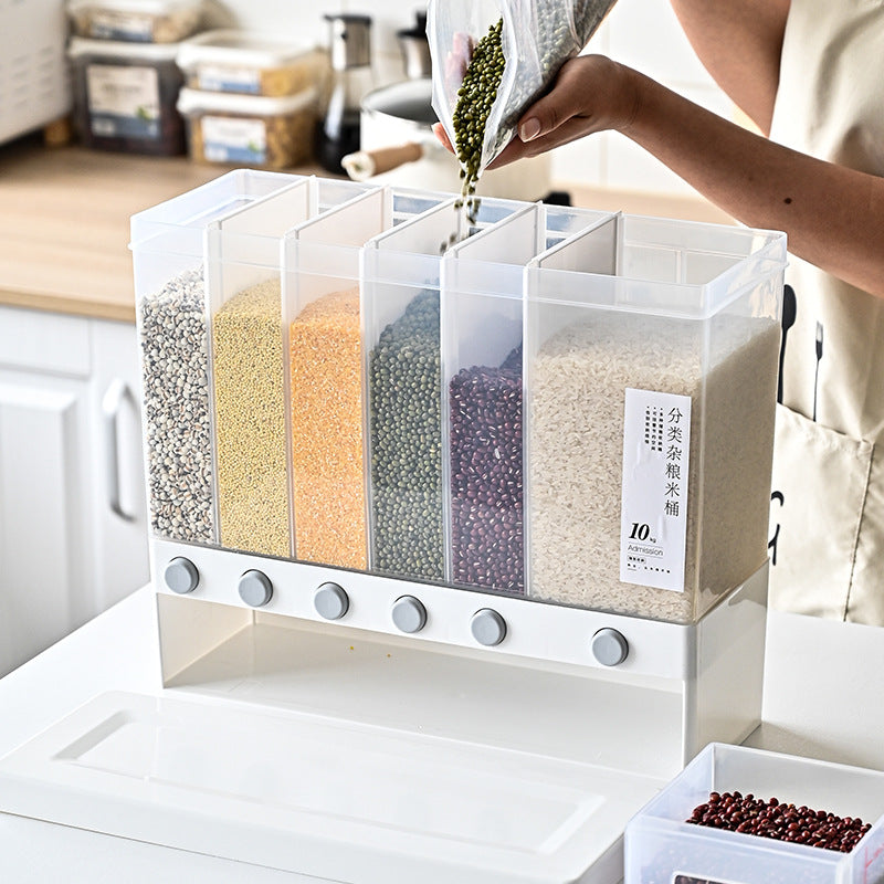 Dispensador de Granos 6 Compartimientos de Plástico LHC-9744 Selecto