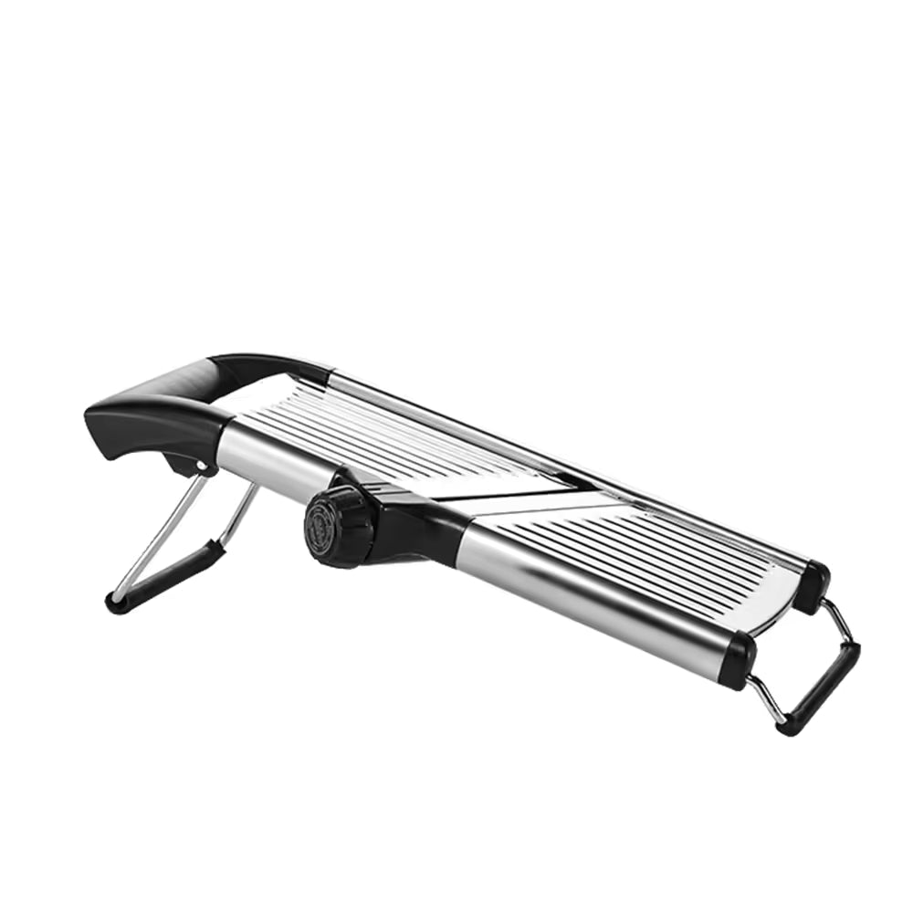 (LLEGANDO 30 DE SEPT) Mandolina Cortadora Profesional de Acero Inoxidable 304 – Rebanador Ajustable para Vegetales 41.5×13.5cm W1027