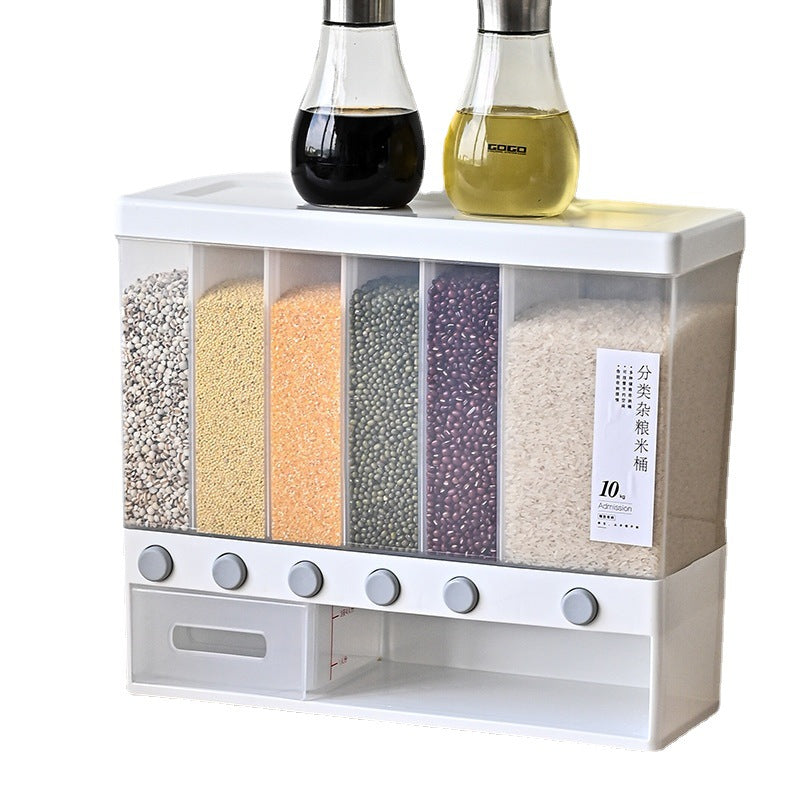Dispensador de Granos 6 Compartimientos de Plástico LHC-9744 Selecto