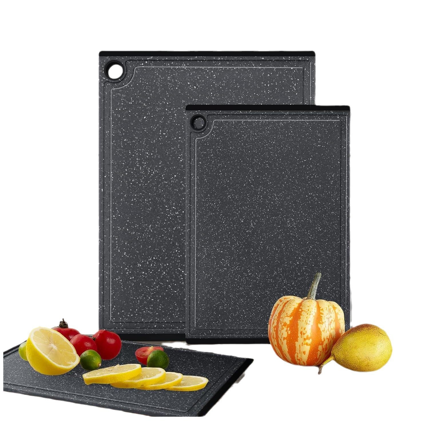 Tabla de Picar Plástico Negro 38x26.5x0.82cm 88466