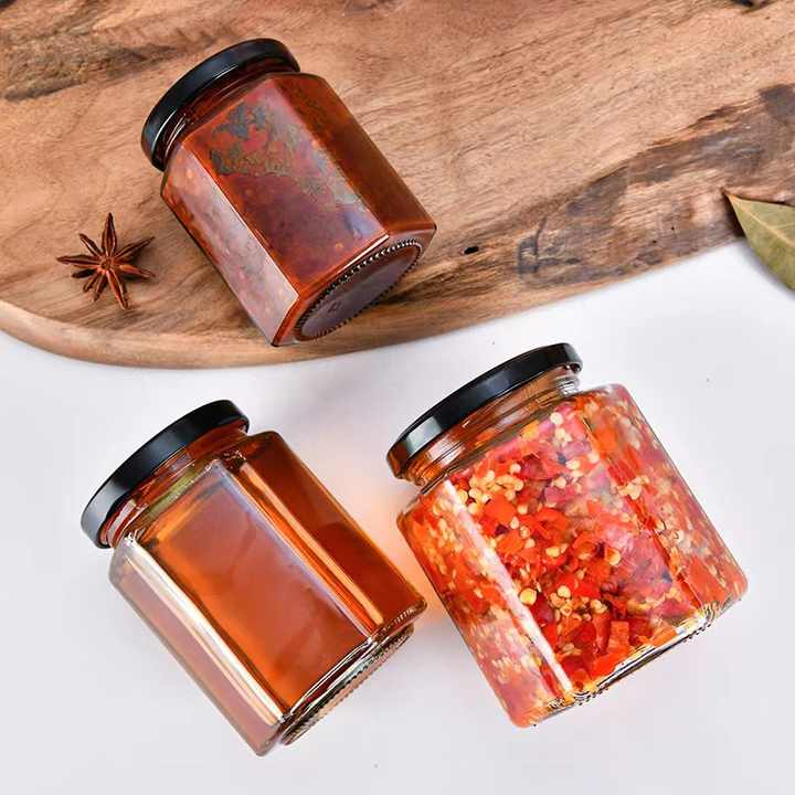 Envases Tarro de Vidrio con Tapa de 380ml / 500ml Frasco. Selecto