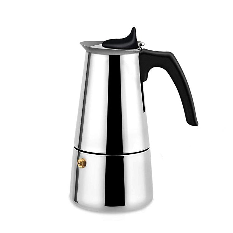 Cafetera de Espresso Moka en Acero Inoxidable 9 Tazas Lotus LT-N900 Expresso. Cafeteras italianas. Selecto