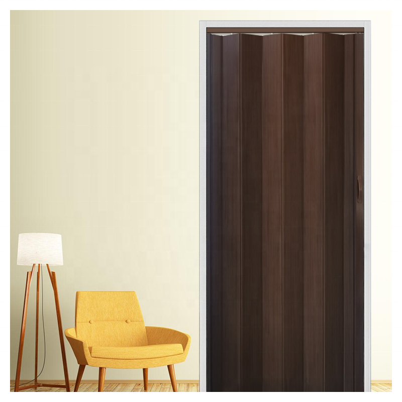 Puerta de PVC Plegable Tipo Acordeón 203x81cm Chocolate 136-1003