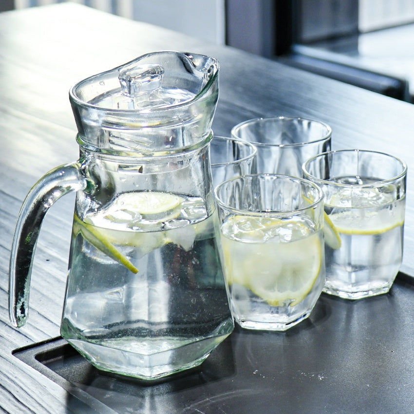 Jarra + 4 Vasos de Vidrio 86994 Selecto