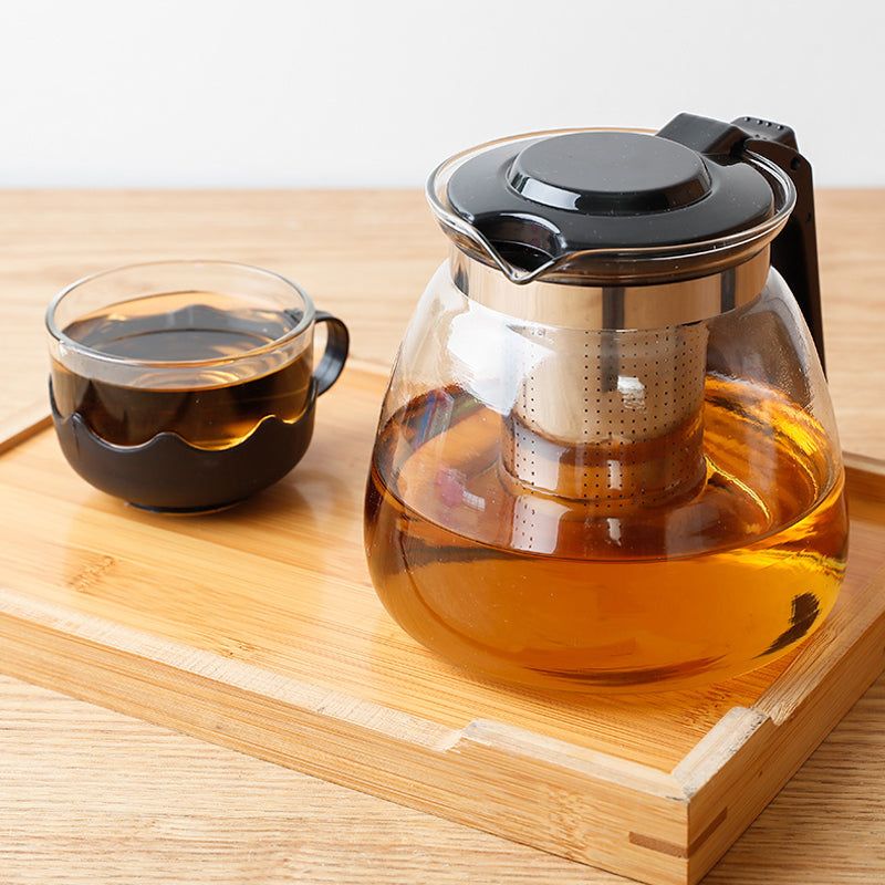 Tetera para Té + 4 Tazas de Vidrio 86998 Selecto
