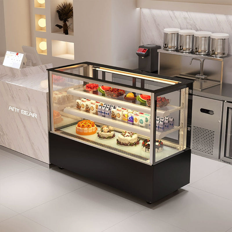 Vitrina Refrigeradora Negro para Dulce 120x180x66cm 110V HVB-6R Pasteles. Pastel. Selecto