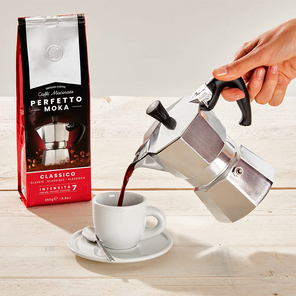 Cafetera Italiana de Aluminio 3 Tazas NS340343 Espresso Moka.