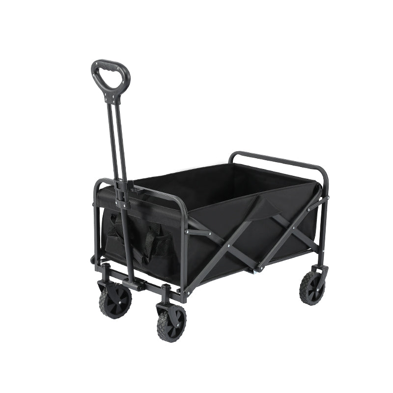 Carro Carrito Plegable Negro Multiuso 80x48x48cm NVC25081945 Selecto