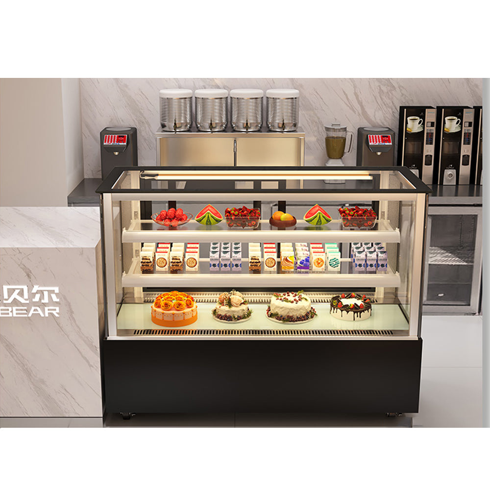 Vitrina Refrigeradora Negro para Dulce 120x180x66cm 110V HVB-6R Pasteles. Pastel. Selecto