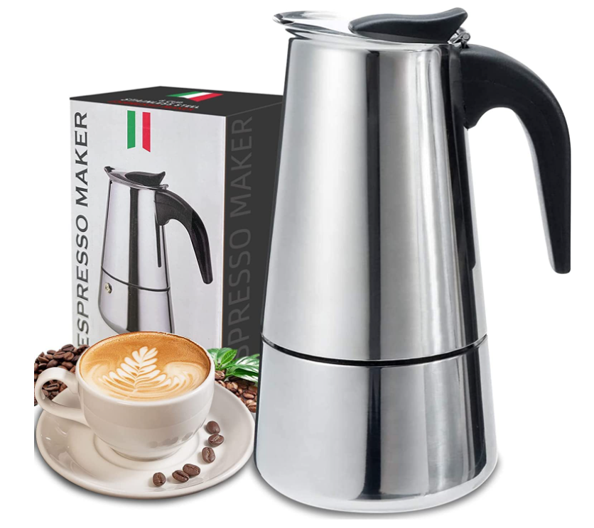 Cafetera de Espresso 12 Tazas Acero Inoxidable BP-2474 Selecto