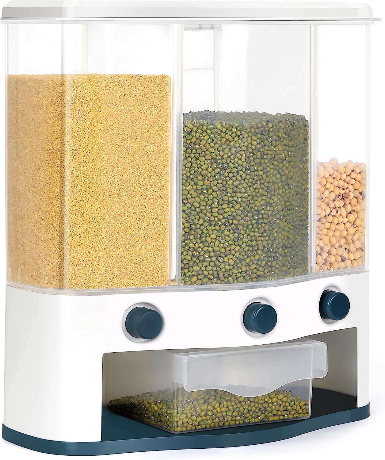 Dispensador de Granos 3 Compartimientos de Plástico LHC-9745 Selecto