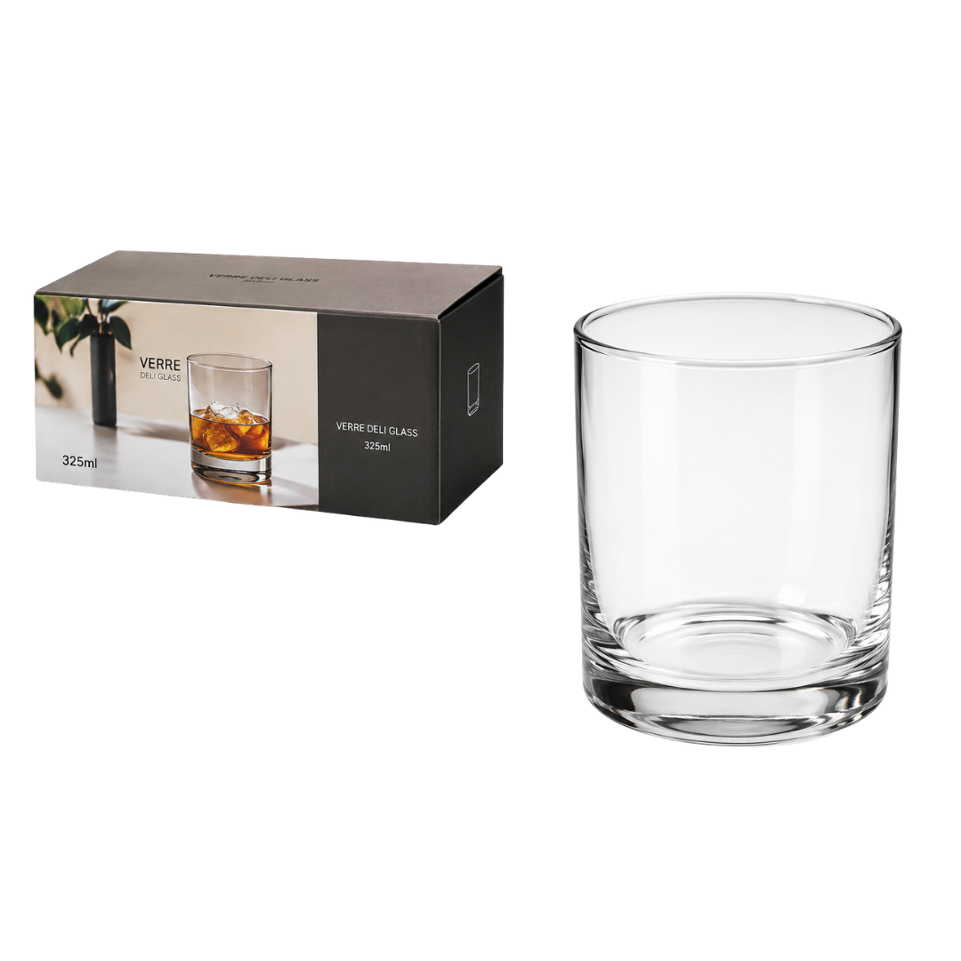 Set 6 Vasos de Vidrio para Whisky Barley 325ml Citinova PJ1911