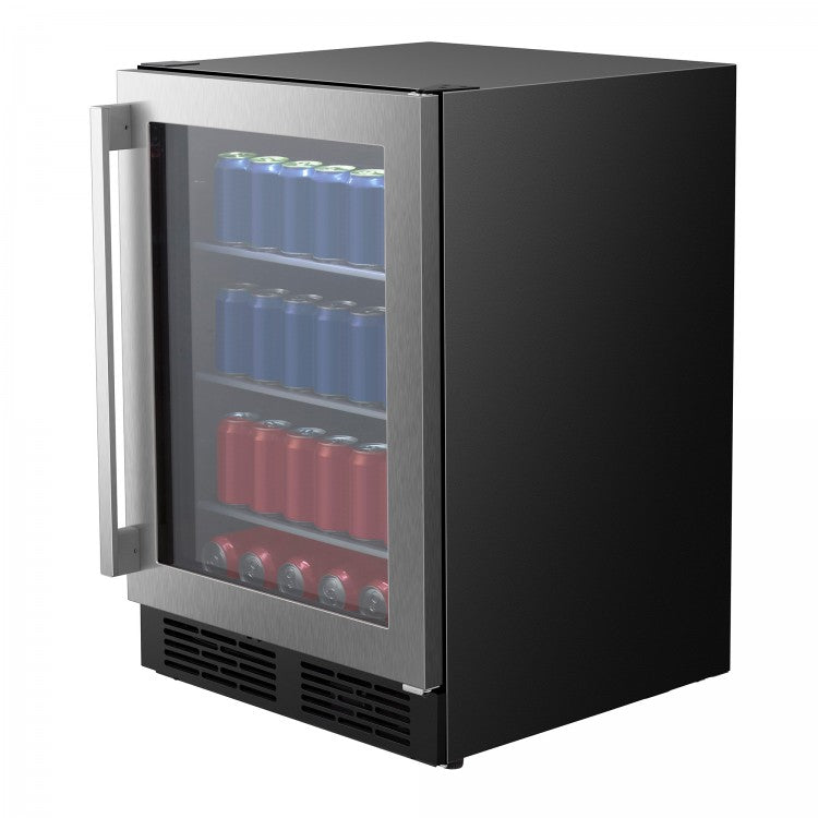 Enfriador de Bebidas Refrigeradora Nevera Mini Bar Hisense HBC164N6SS 5.4 Pies Cúbicos | Capacidad para 164 Latas | Acero Inoxidable | Wi-Fi