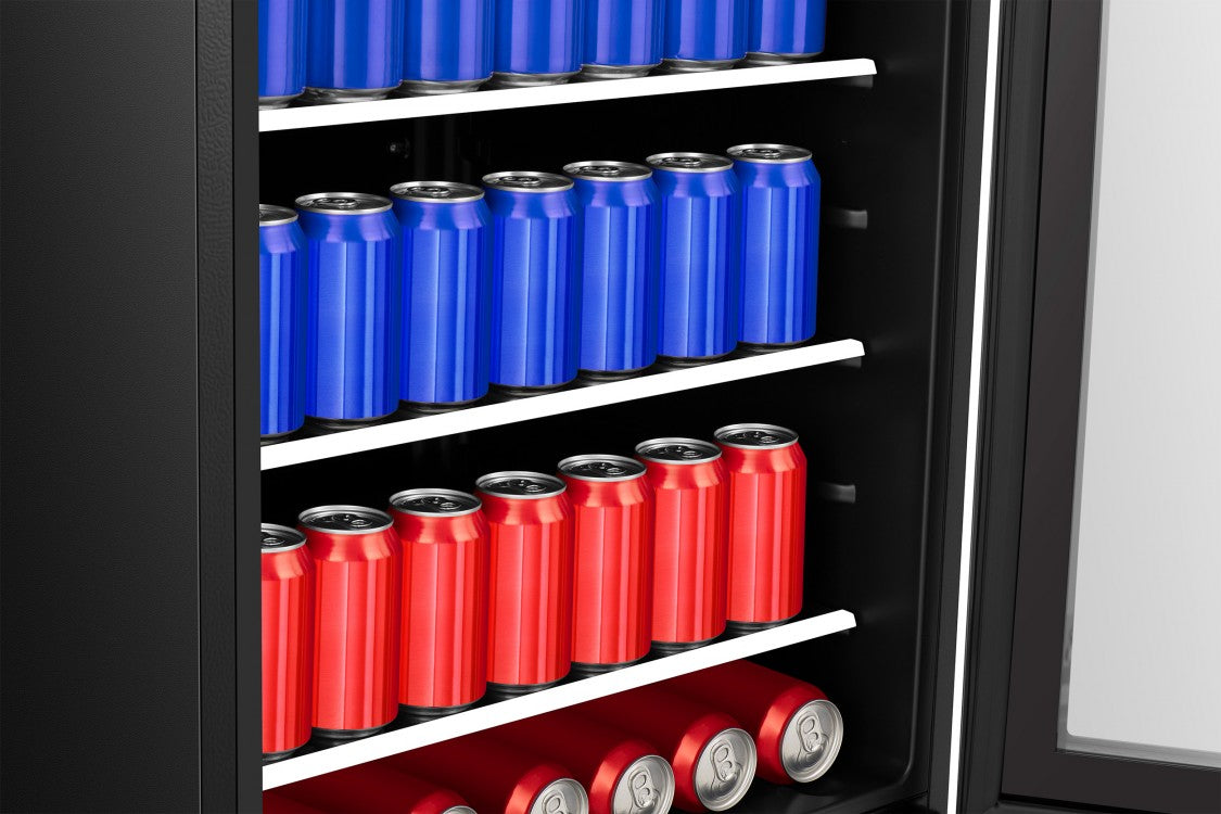 Enfriador de Bebidas Refrigeradora Nevera Mini Bar Hisense HBC164N6SS 5.4 Pies Cúbicos | Capacidad para 164 Latas | Acero Inoxidable | Wi-Fi