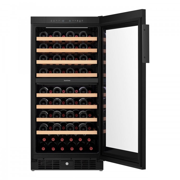 Vinera Enfriador de Vinos 8.5p3 76 Botellas Empotrable o de Piso Dual Zone con WiFi Hisense HWD076N3ASD