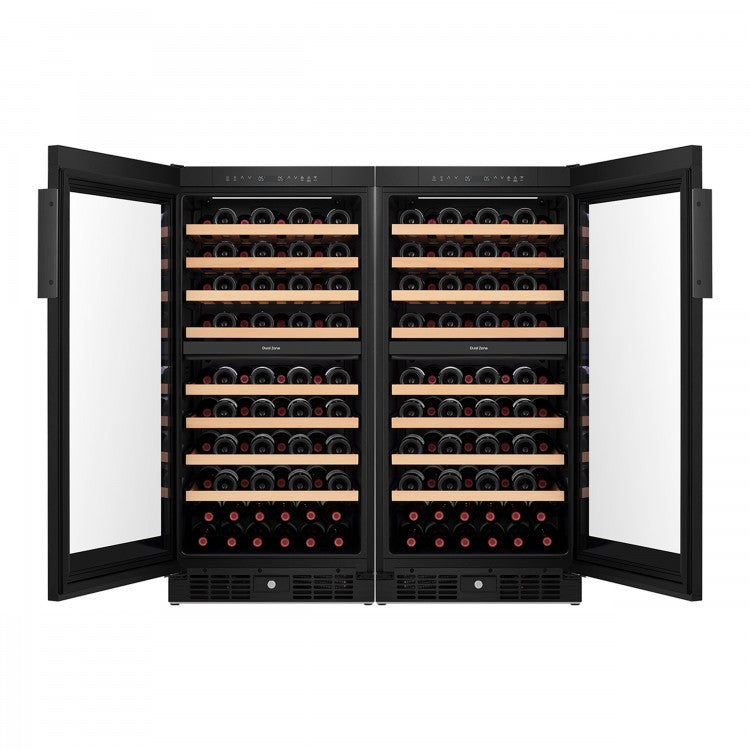 Vinera Enfriador de Vinos 8.5p3 76 Botellas Empotrable o de Piso Dual Zone con WiFi Hisense HWD076N3ASD