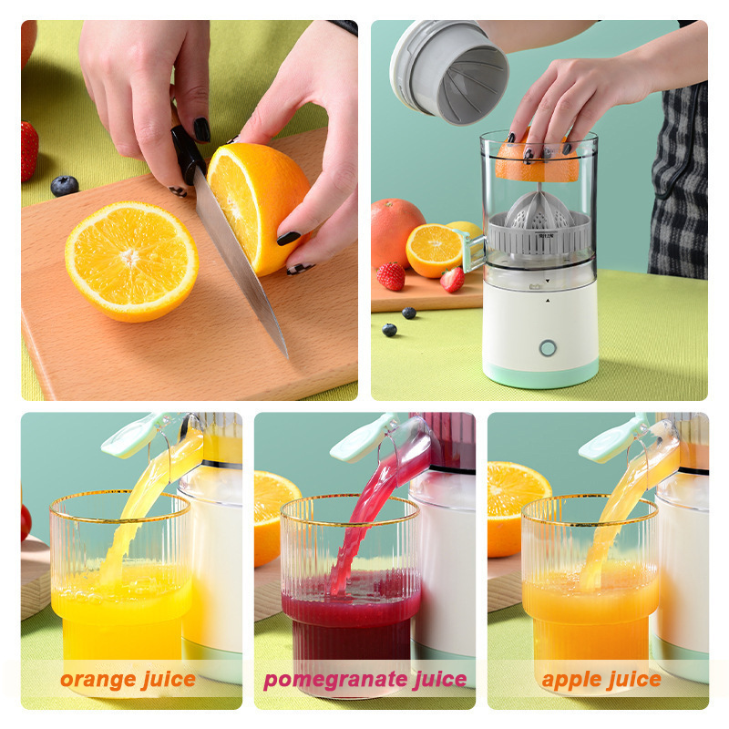 Extractor de Cítricos Eléctrico Recargable 88182 Naranaja. Jugo. Selecto