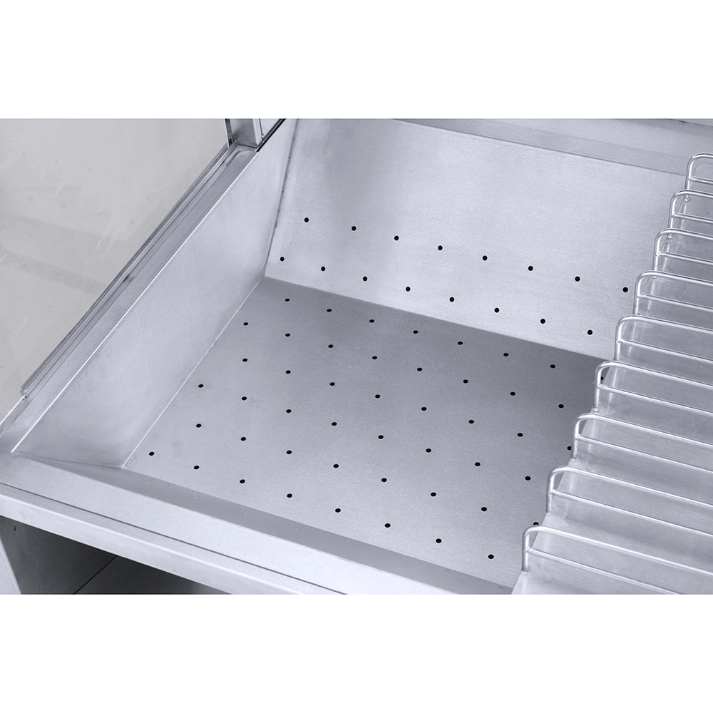 Calentador de Papas Fritas con 2 Gaveteros en Acero Inoxidable 100x70x158cm HCW-833