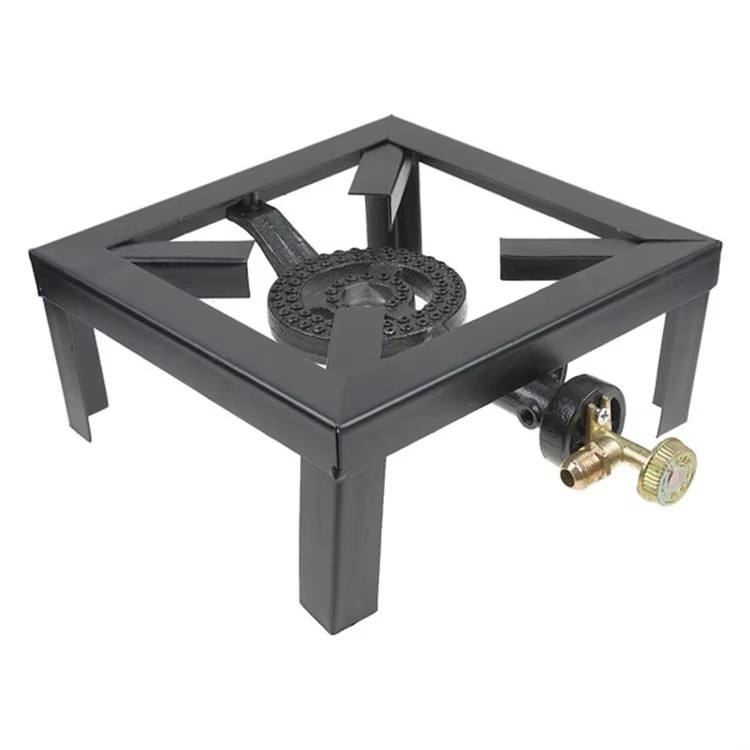 Estufa de Hierro a Gas | Quemador de Hierro Fundido para Cocina, Restaurante y Exteriores | Reverbero Negro ZL-QH1