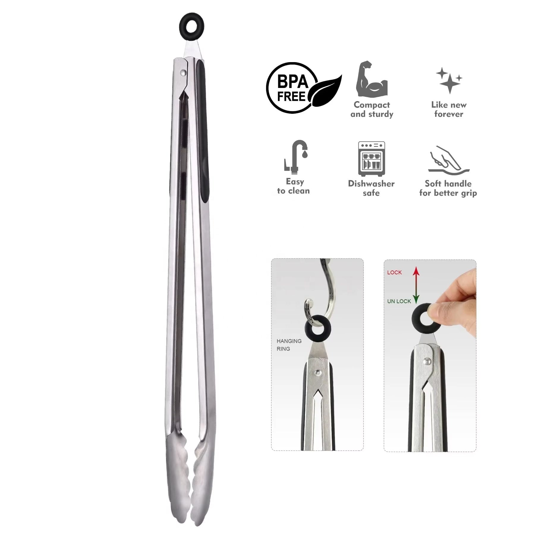 Pinza Tenaza de Acero Inoxidable 89617 Selecto