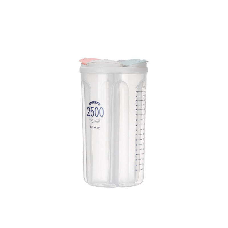 Envase Organizador Plástico Hermético con Compartimentos 2500ml | Recipiente Multifuncional para Despensa 84939