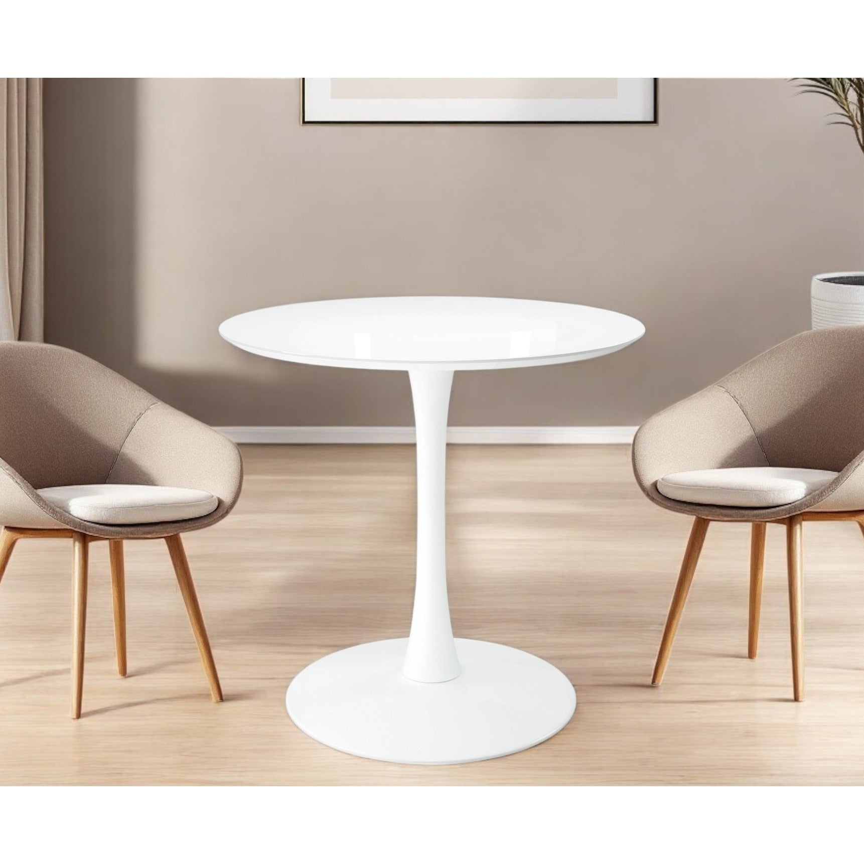Mesa Redondo Blanco CTB-2573 Circular. Redonda. Selecto