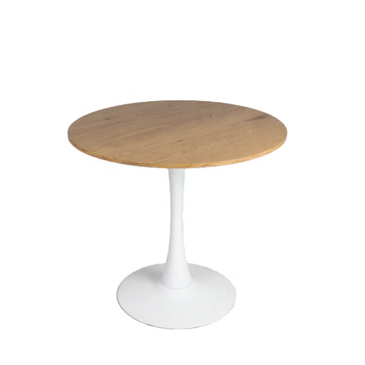 (LLEGANDO 26 DE FEB) Mesa Redondo Blanco con Color de Madera CTB-2572 Circular. Redonda.